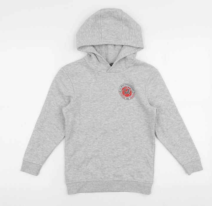 George Boys Grey  Cotton Pullover Hoodie Size 7-8 Years  Pullover - Los angeles