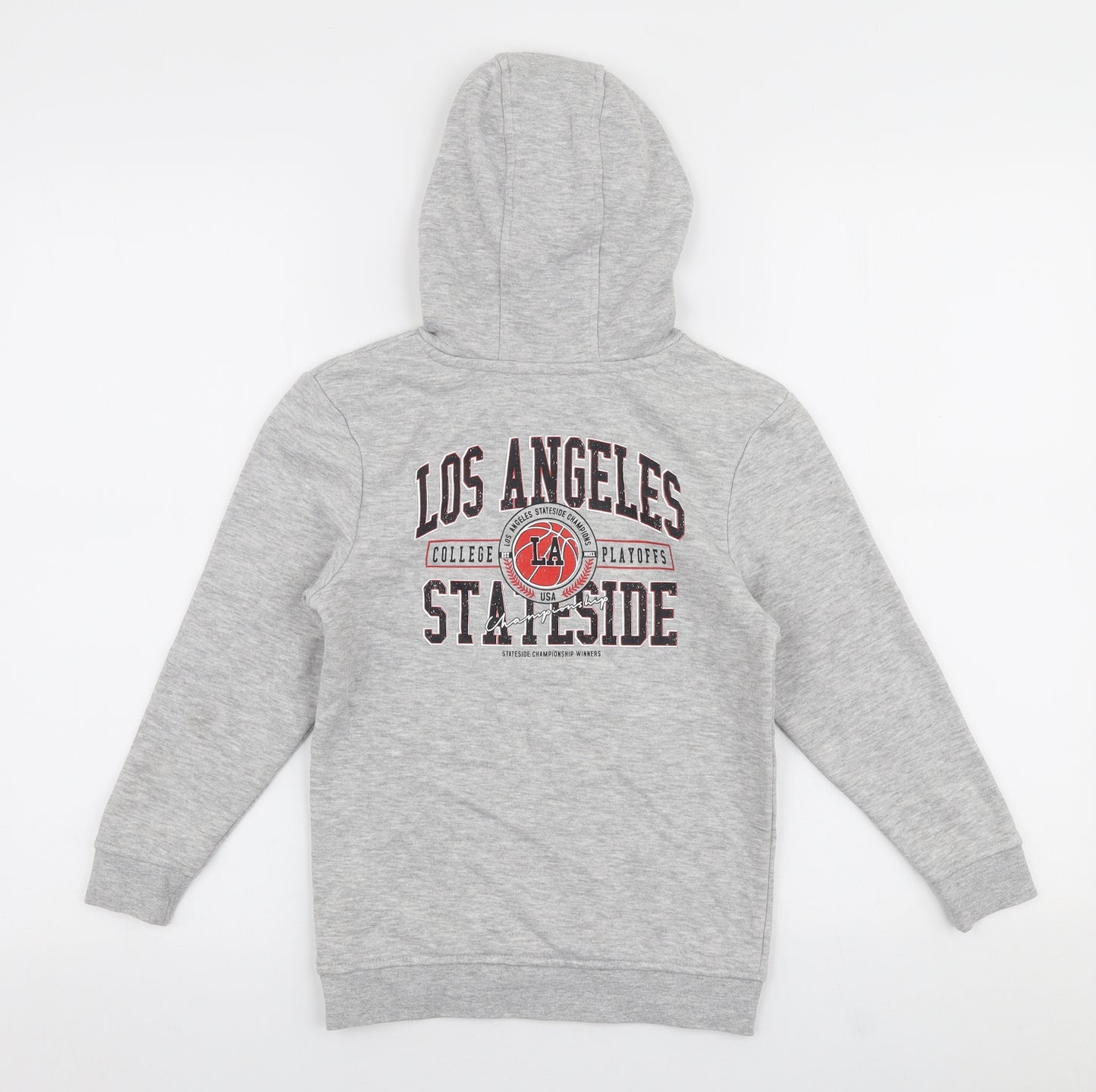 George Boys Grey  Cotton Pullover Hoodie Size 7-8 Years  Pullover - Los angeles