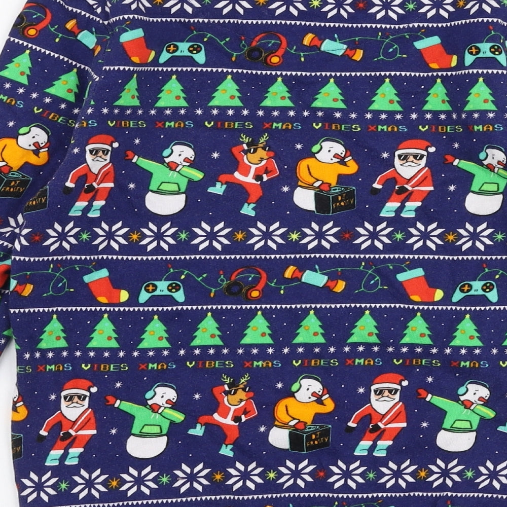 George Boys Multicoloured Round Neck  Cotton Pullover Jumper Size 8-9 Years  Pullover - Christmas