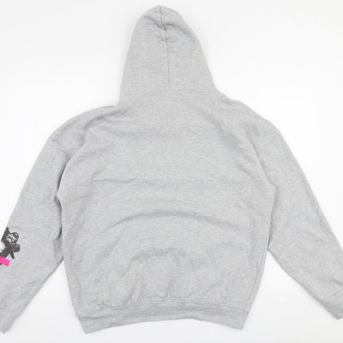 Cameo Rose Mens Grey  Cotton Pullover Hoodie Size S   - Skull