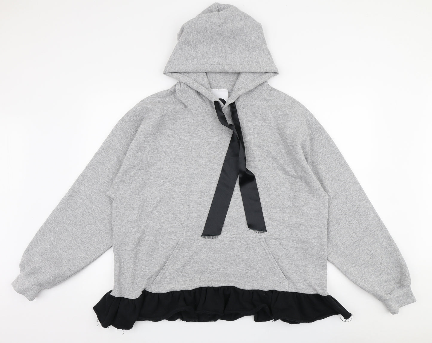 Milk It Womens Grey  Cotton Pullover Hoodie Size M  Pullover