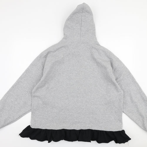 Milk It Womens Grey  Cotton Pullover Hoodie Size M  Pullover