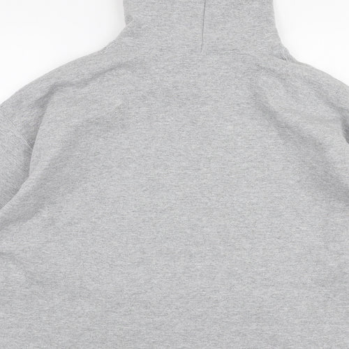 Milk It Womens Grey  Cotton Pullover Hoodie Size M  Pullover