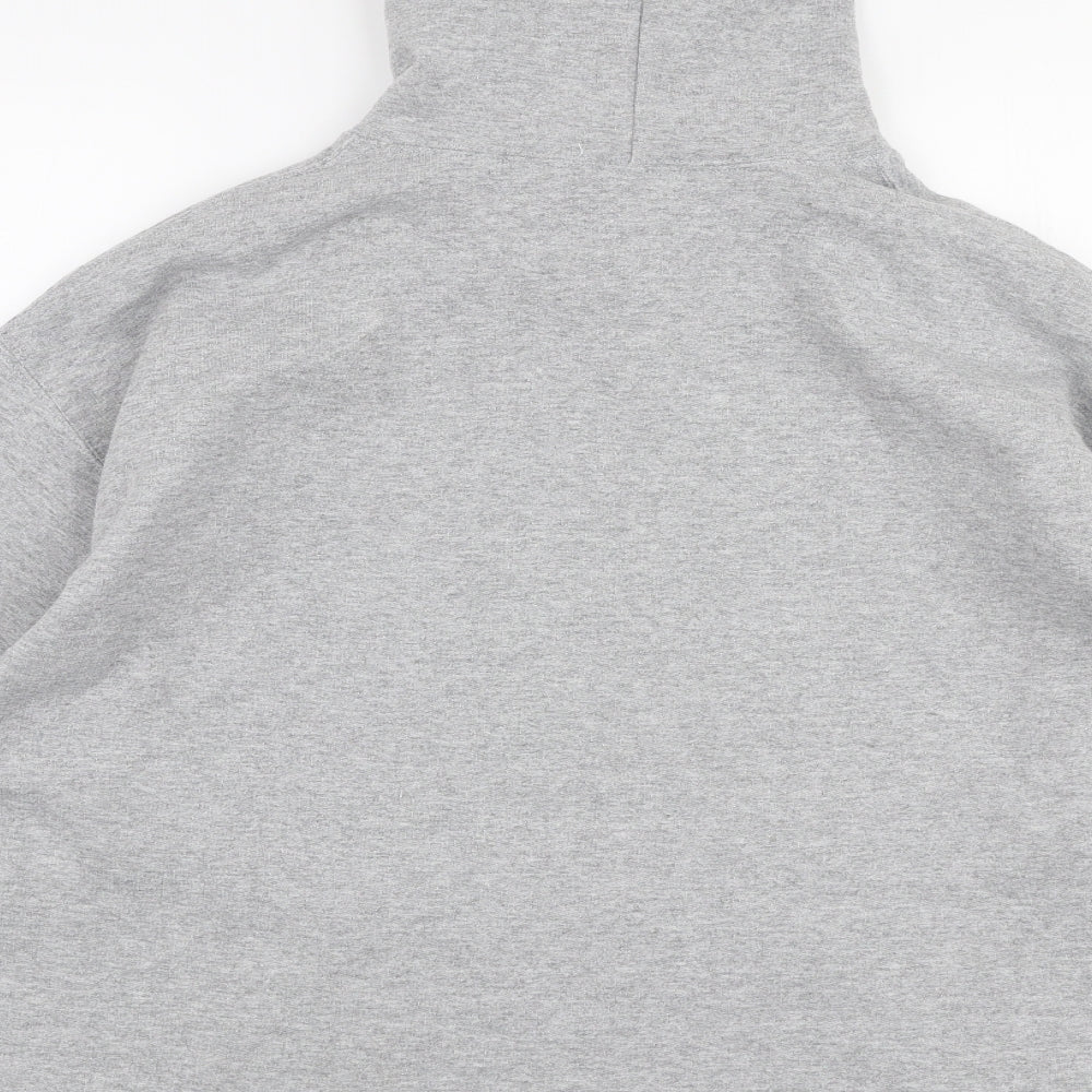 Milk It Womens Grey  Cotton Pullover Hoodie Size M  Pullover