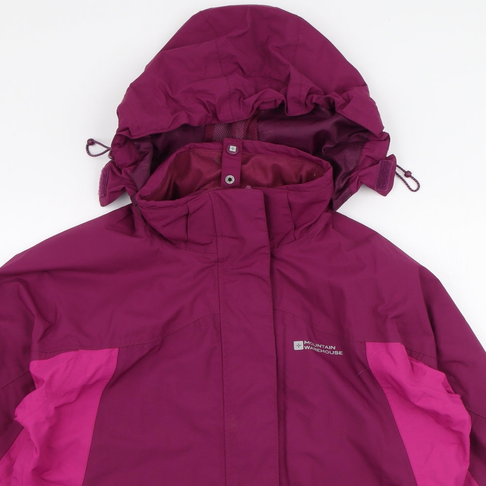 Mountain Warehouse Womens Purple   Jacket Coat Size 14  Zip