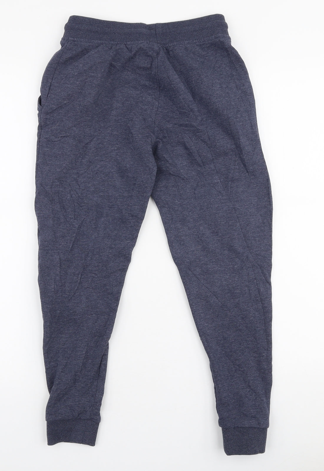 George Boys Blue  Cotton Jogger Trousers Size 9-10 Years  Slim Drawstring