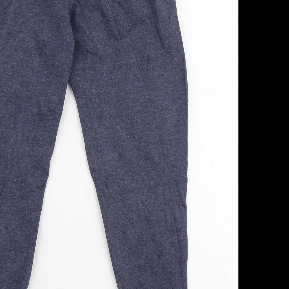 George Boys Blue  Cotton Jogger Trousers Size 9-10 Years  Slim Drawstring