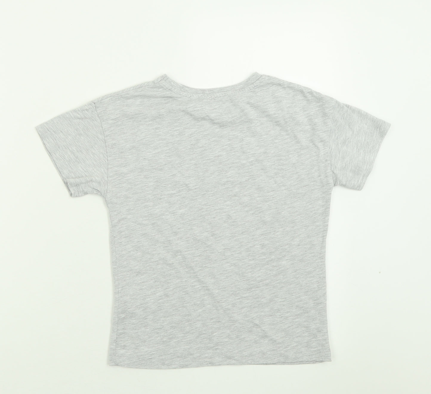 Matalan Boys Grey  Cotton Basic T-Shirt Size 5-6 Years Crew Neck Pullover - Trucks