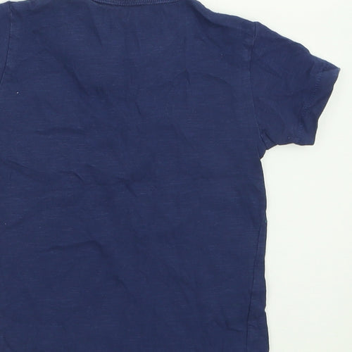 NEXT Boys Blue  Cotton Basic T-Shirt Size 2 Years Crew Neck Pullover