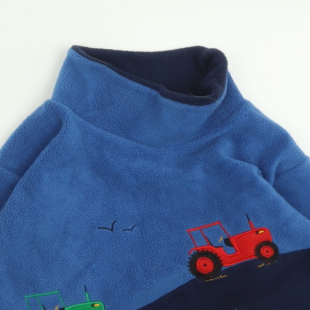 Preworn Boys Blue  Polyester Pullover Sweatshirt Size 4-5 Years  Pullover - Tractor