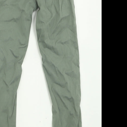 NEXT Boys Green  Cotton Capri Trousers Size 5-6 Years  Regular Button