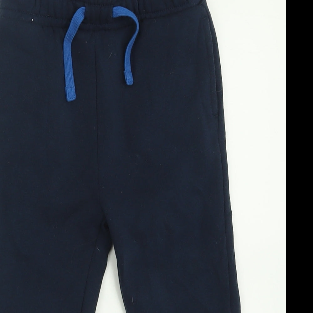Penguin Boys Blue  Cotton Jogger Trousers Size 3 Years  Regular Tie