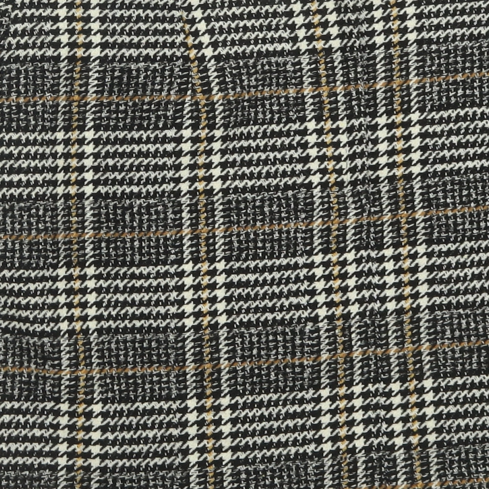 George Womens Brown Plaid Polyester A-Line Skirt Size 14   Zip