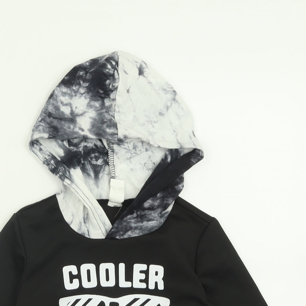 SheIn Boys Black  Polyester Pullover Hoodie Size 2 Years  Pullover - cooler version of dad