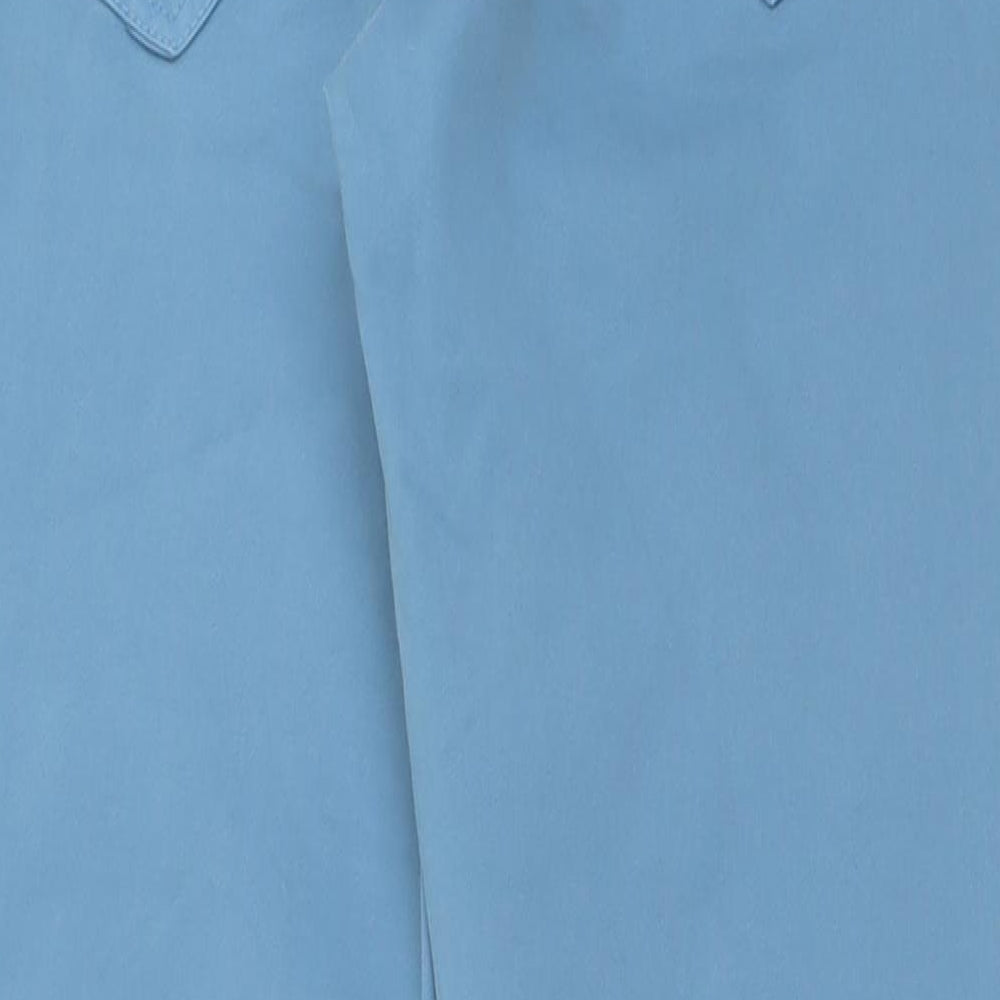 Zara Mens Blue  Cotton Straight Jeans Size 34 L32 in Regular Button