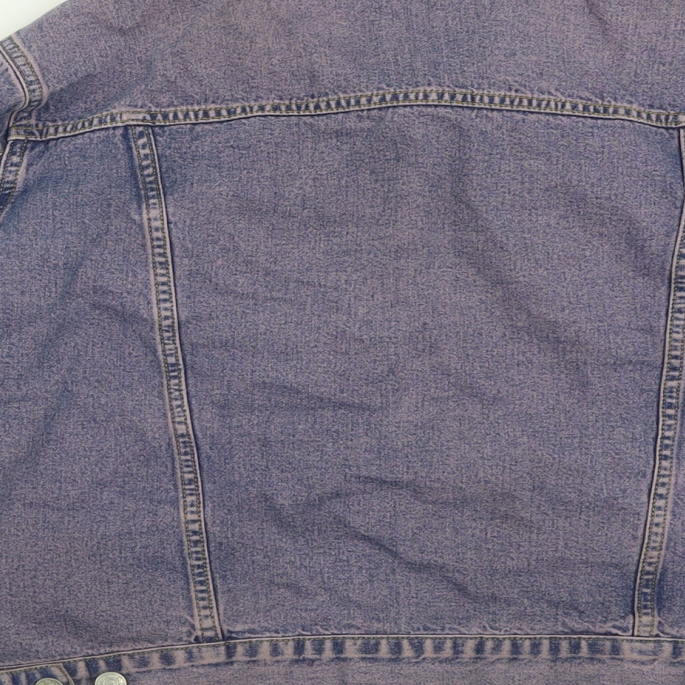 Nasty Gal Womens Blue   Jacket  Size S  Button - Purple Tint