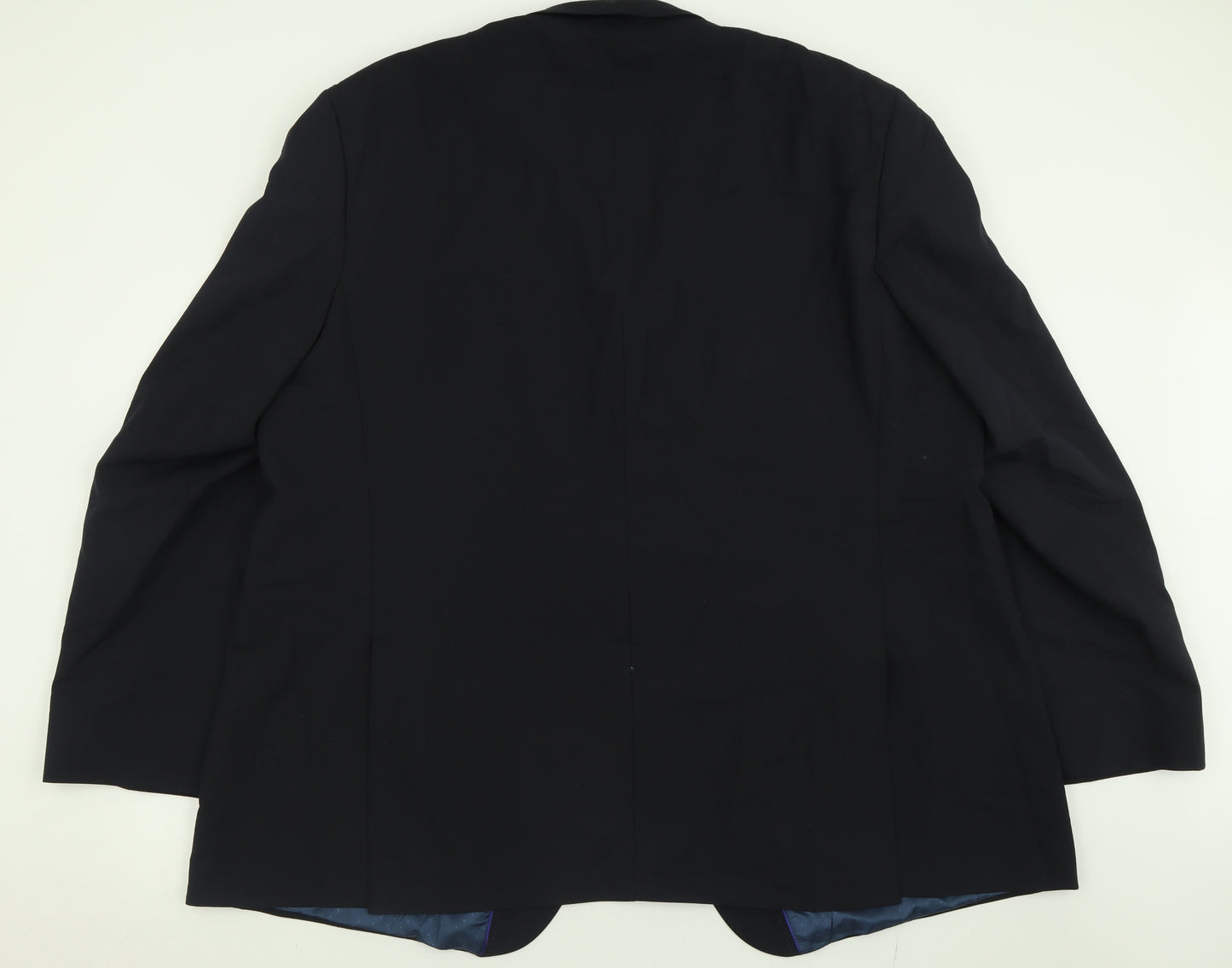 Flintoff Mens Black  Polyester Jacket Suit Jacket Size 56
