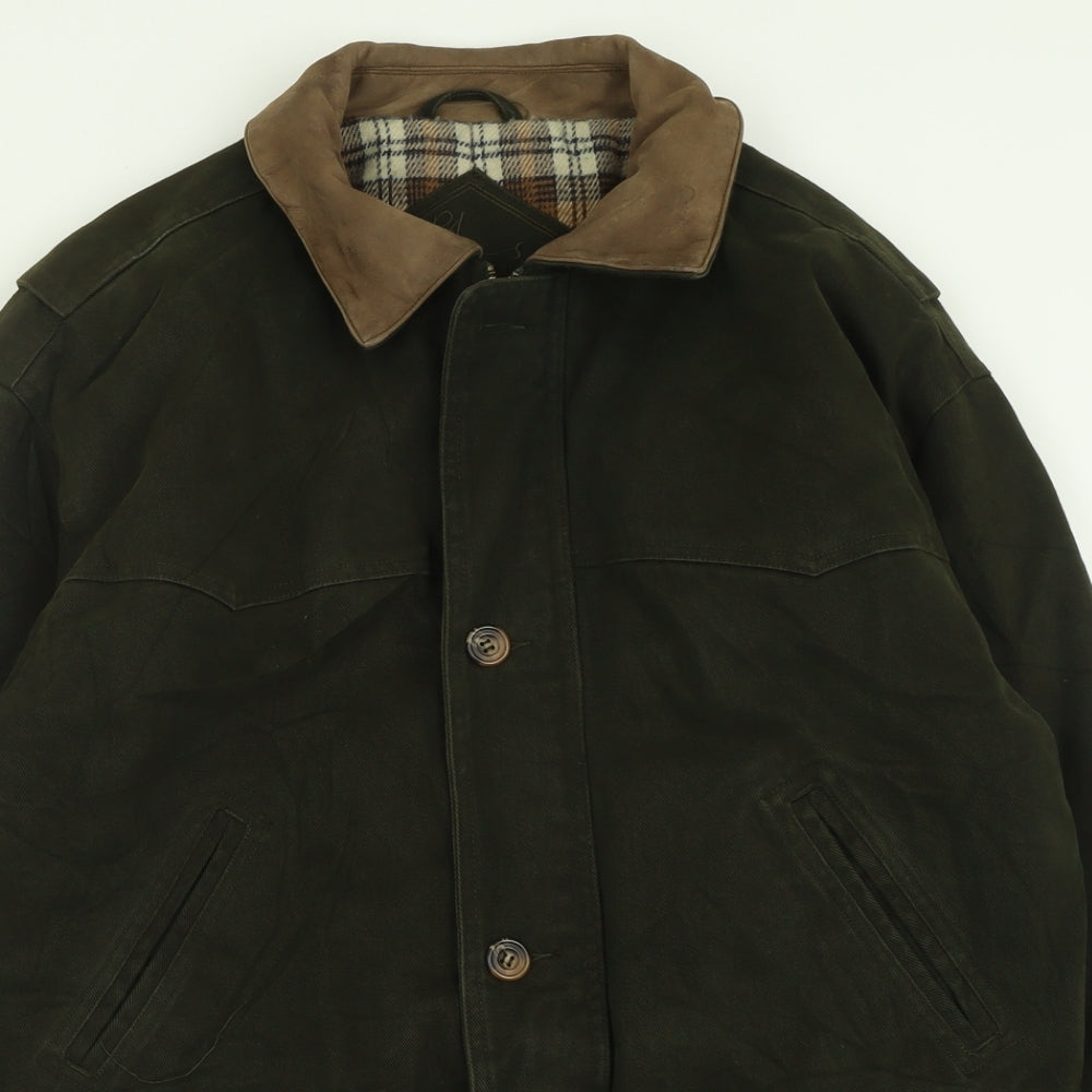 BHS Mens Green   Jacket Coat Size S  Zip