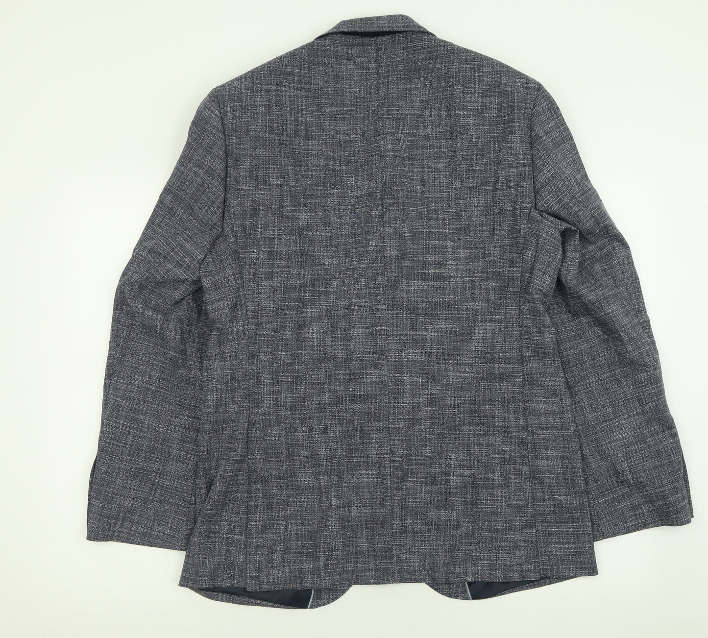 Marks and Spencer Mens Blue  Polyester Jacket Suit Jacket Size 38