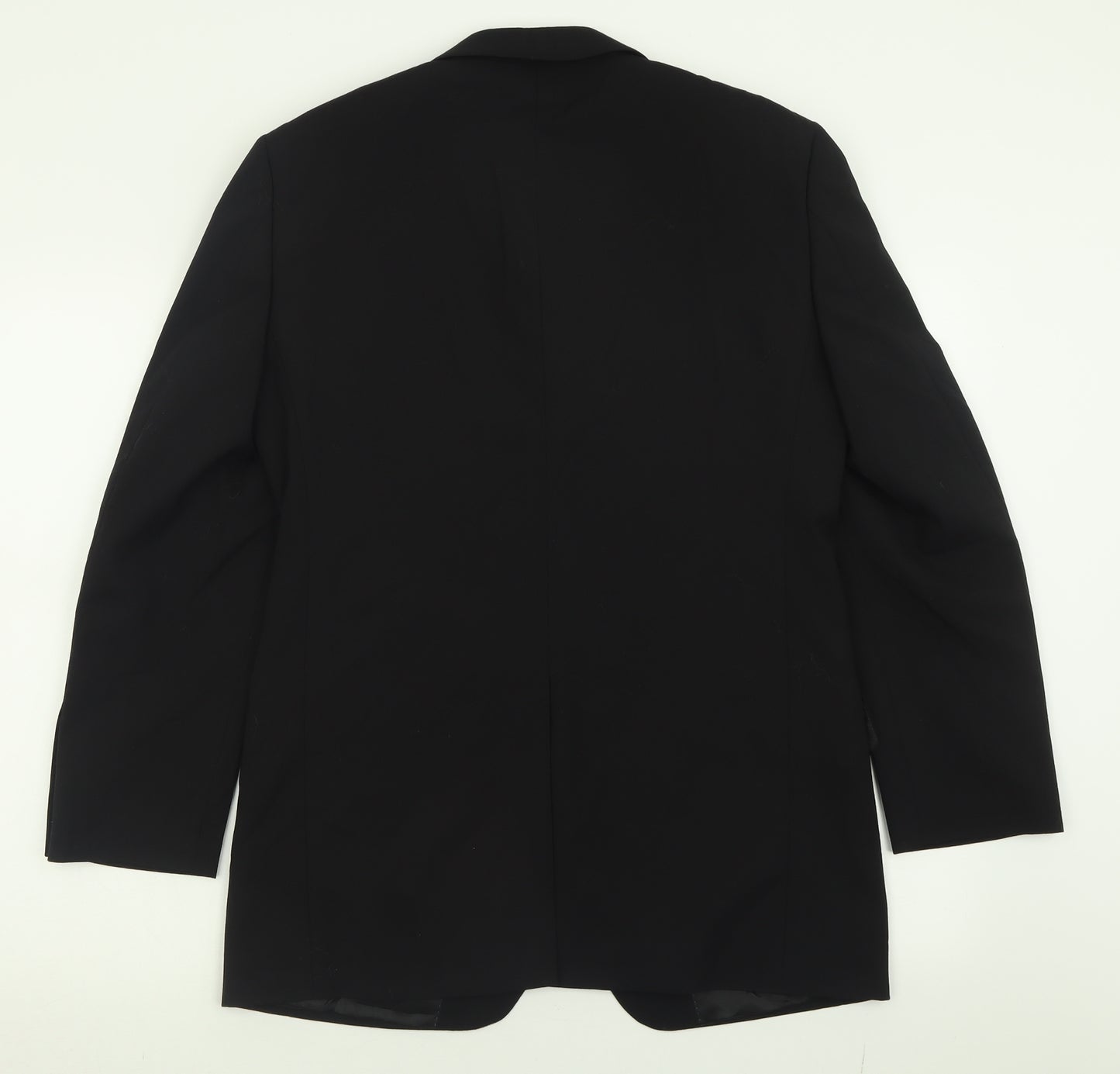 Charlton Gray Mens Black  Polyester Jacket Suit Jacket Size 36