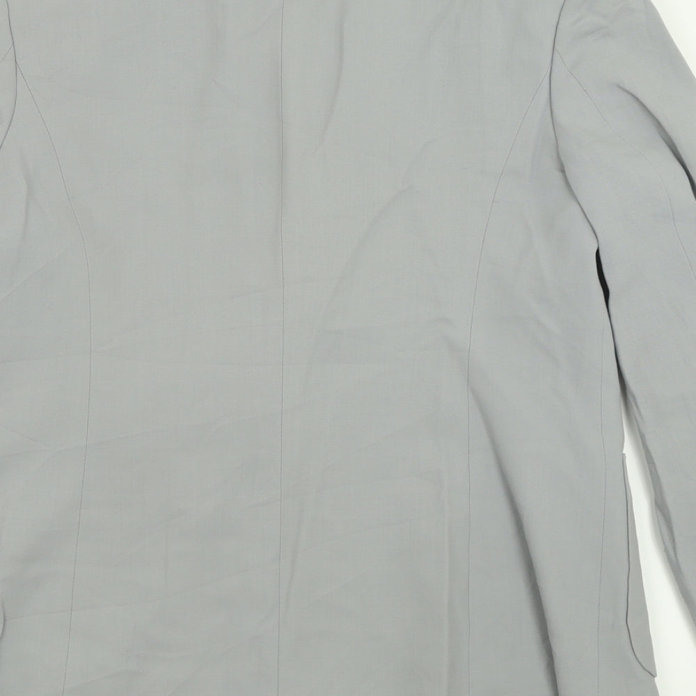 Talbots Womens Grey  Wool Jacket Suit Jacket Size 12