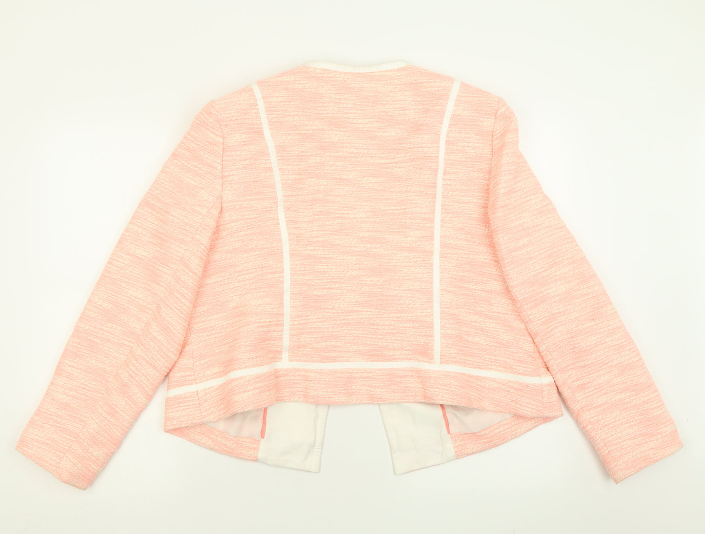 Marks and Spencer Womens Pink   Jacket Blazer Size 20  Hook & Eye
