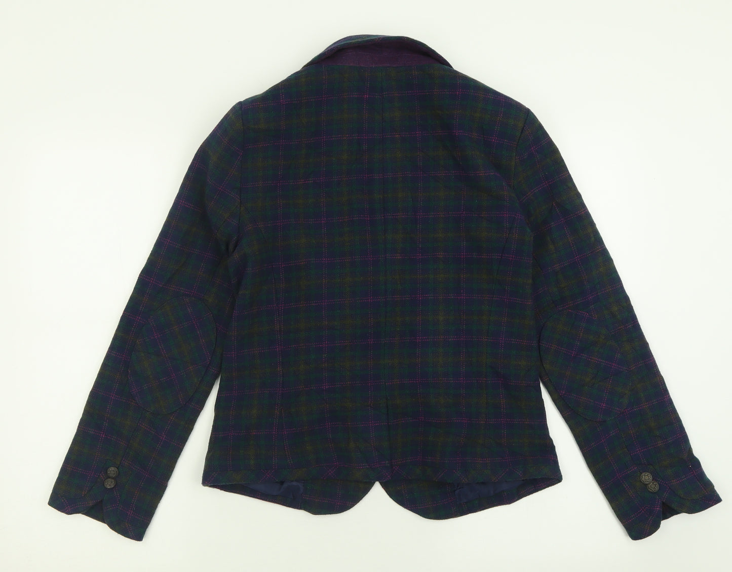 Atmosphere Womens Black Plaid  Jacket  Size 12  Button
