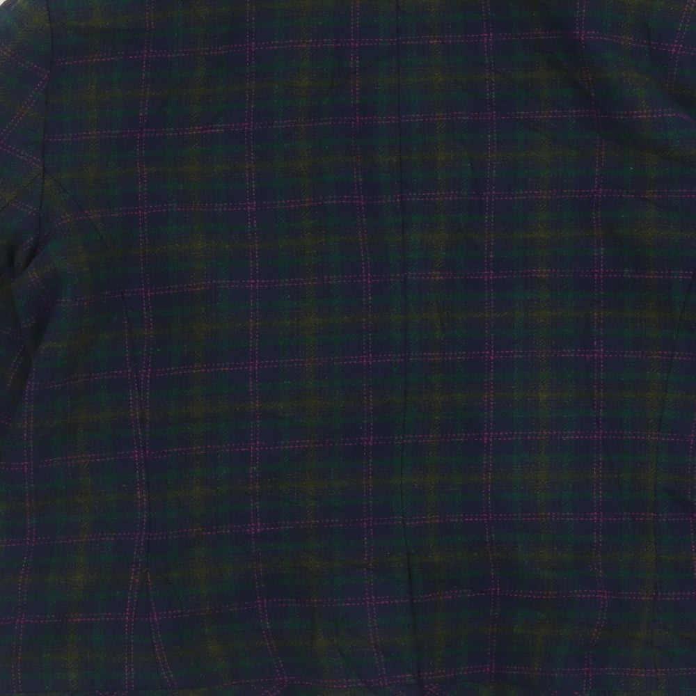 Atmosphere Womens Black Plaid  Jacket  Size 12  Button