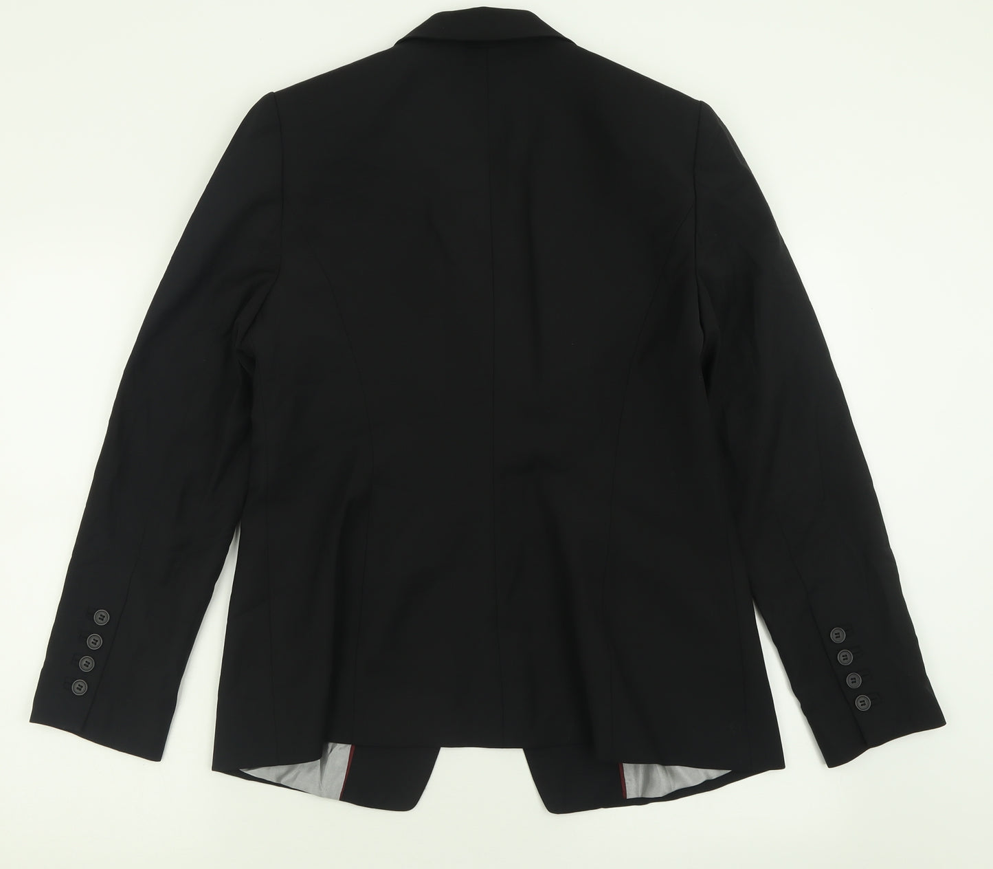 Marks and Spencer Womens Black  Wool Jacket Suit Jacket Size 14