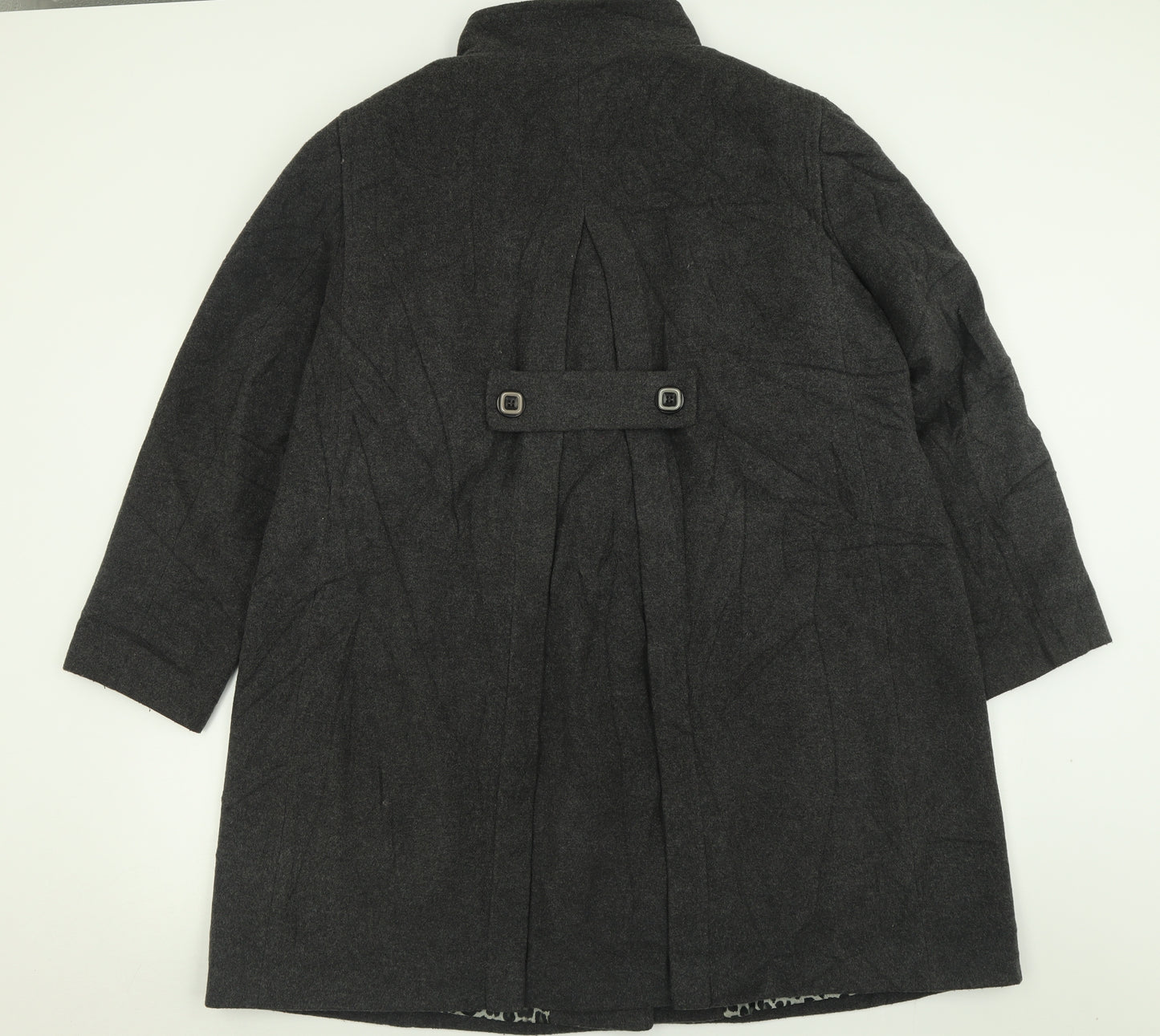 Eastex Womens Grey   Overcoat Coat Size 18  Button