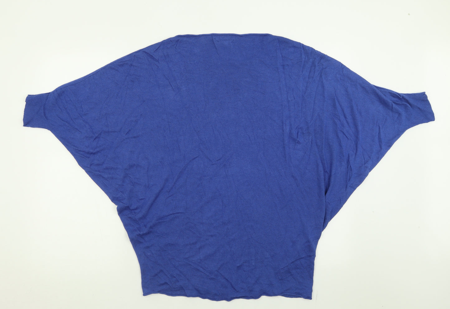 Phase Eight Womens Blue Boat Neck  Acrylic Pullover Jumper Size L