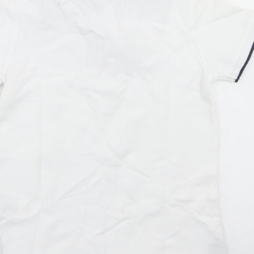 Dunnes Stores Boys White  Cotton Basic Polo Size 3-4 Years Collared Button
