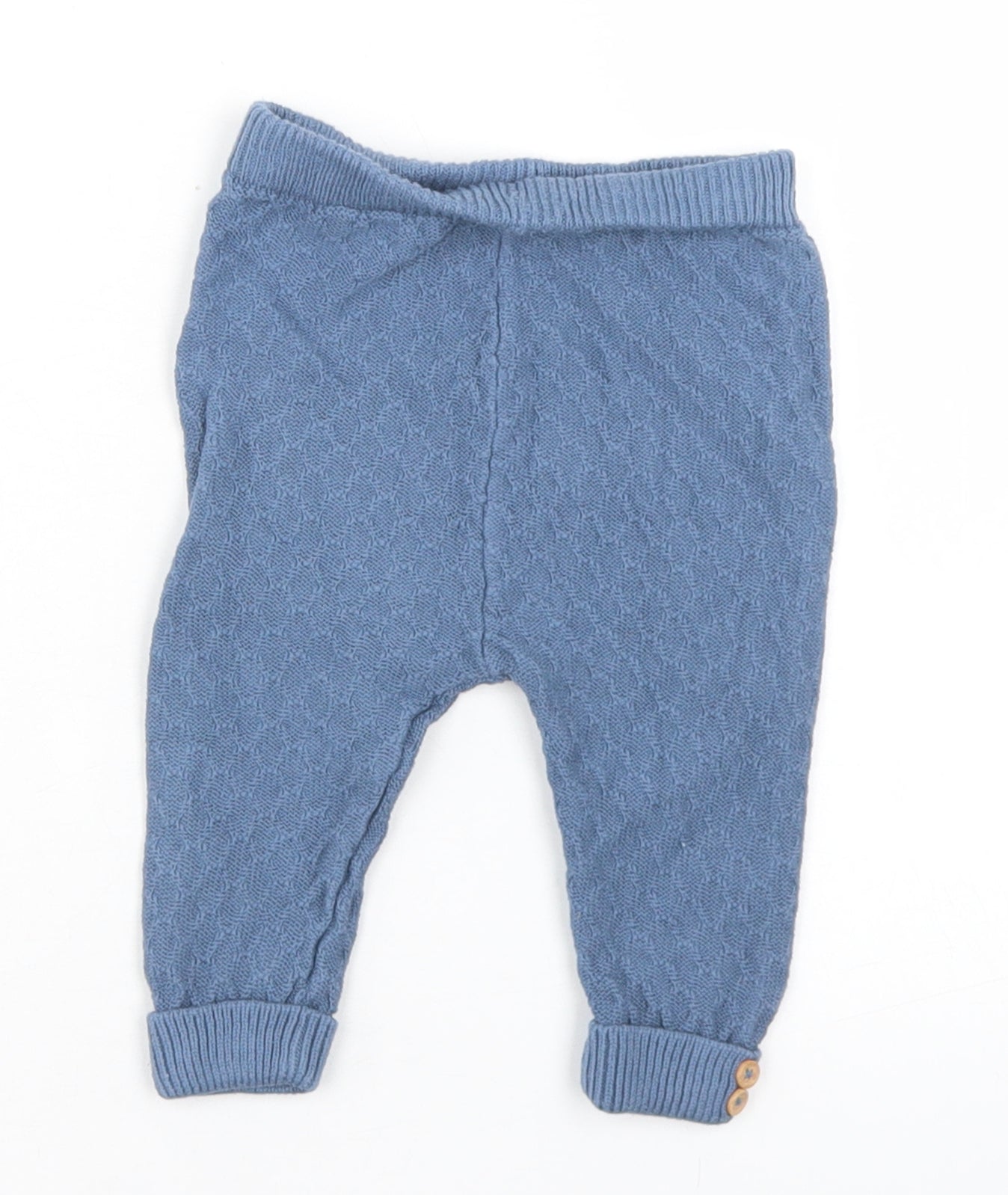 Matalan Boys Blue  Cotton Jogger Trousers Size 0-3 Months