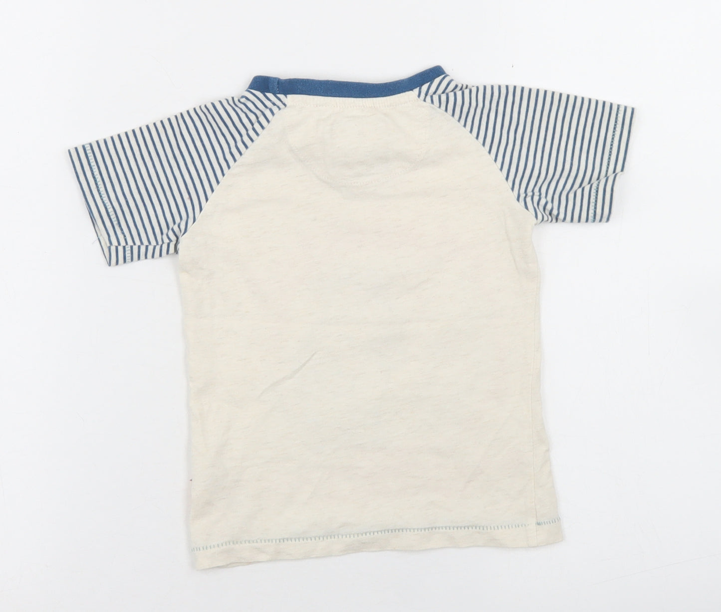 TU Boys Beige Colourblock Cotton Basic T-Shirt Size 12-18 Months Henley  - The Gruffalo