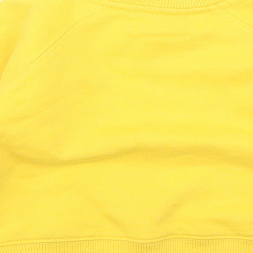 Minoti Boys Yellow  Cotton Pullover Casual Size 12-18 Months Crew Neck  - Make The Future Awesome