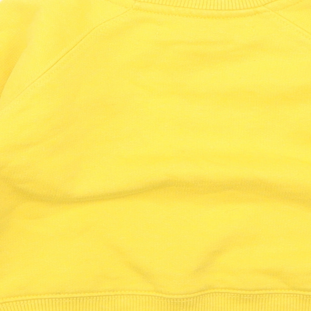 Minoti Boys Yellow  Cotton Pullover Casual Size 12-18 Months Crew Neck  - Make The Future Awesome