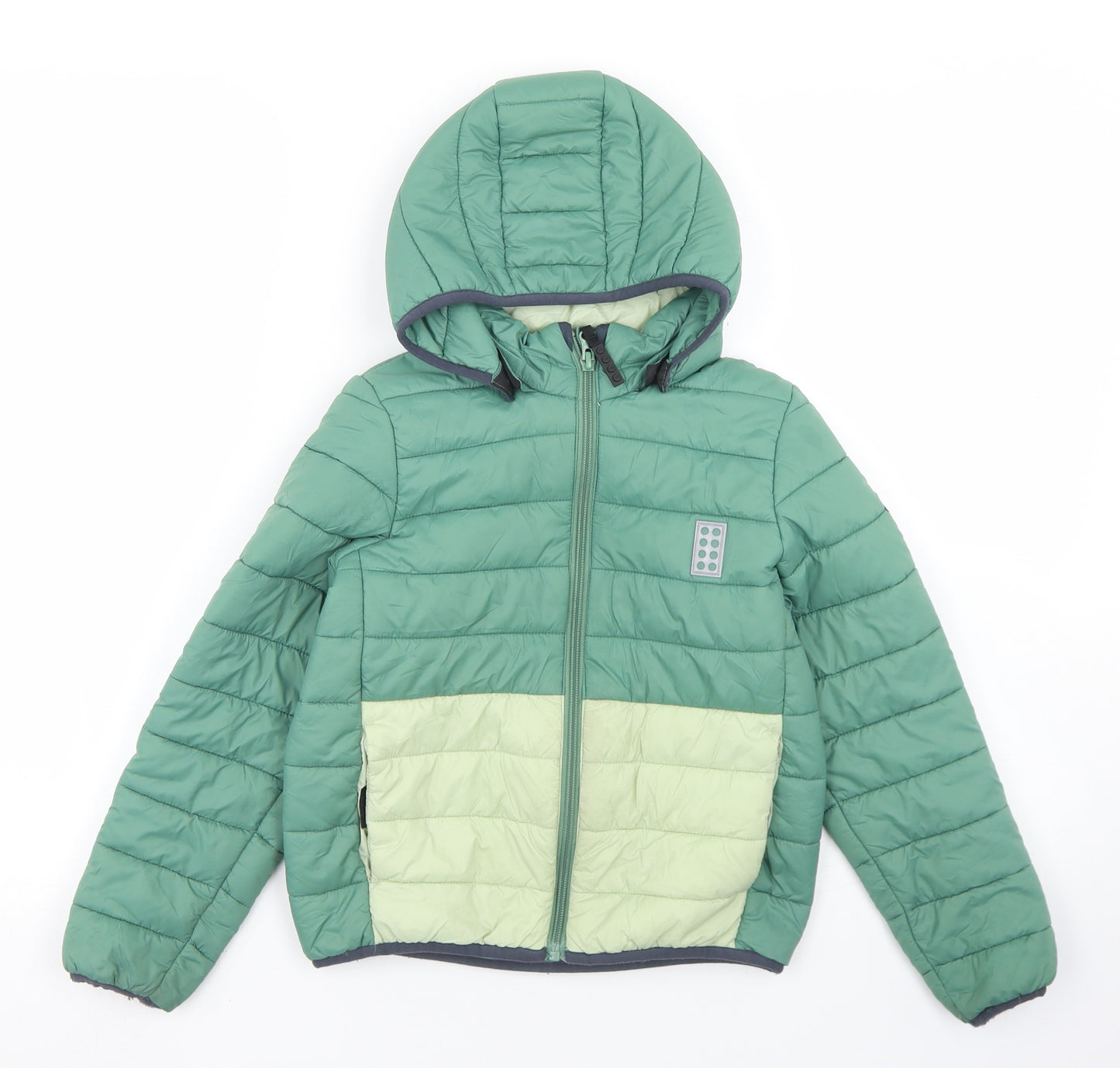 Kabooki Boys Green   Puffer Jacket Jacket Size 7 Years  Zip - Lego