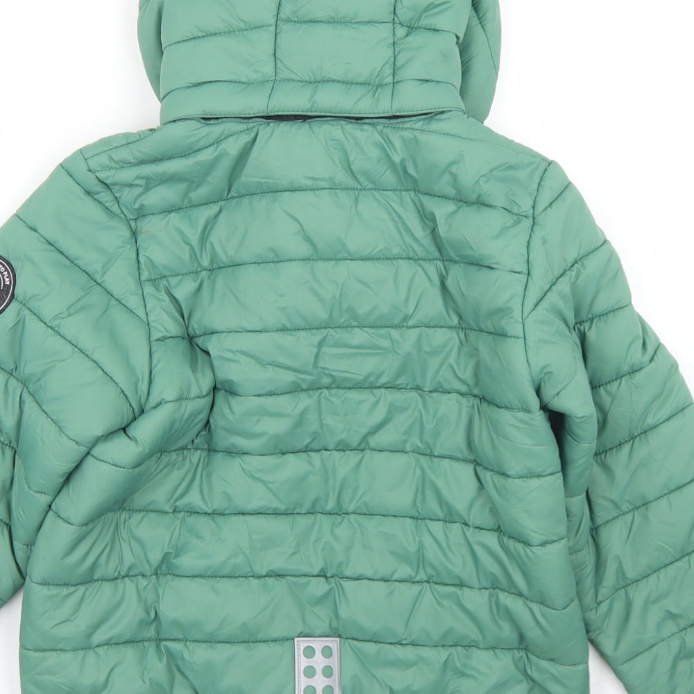Kabooki Boys Green   Puffer Jacket Jacket Size 7 Years  Zip - Lego