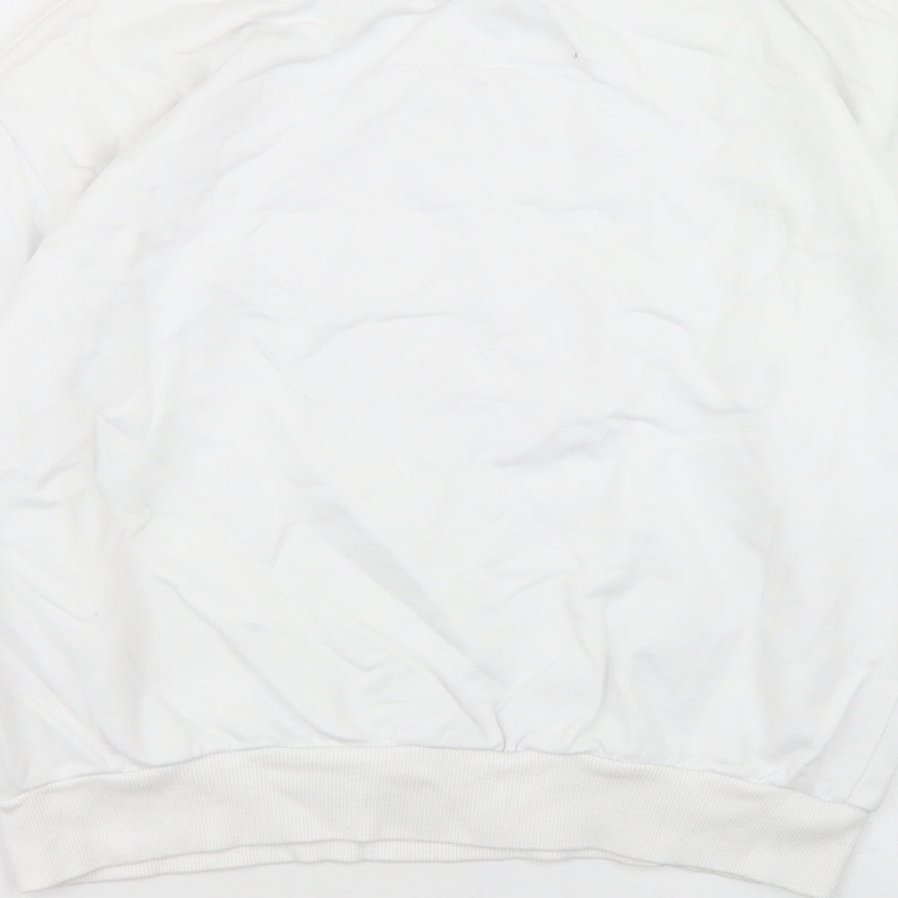 Primark Womens White  Cotton Pullover Sweatshirt Size 10   - NASA