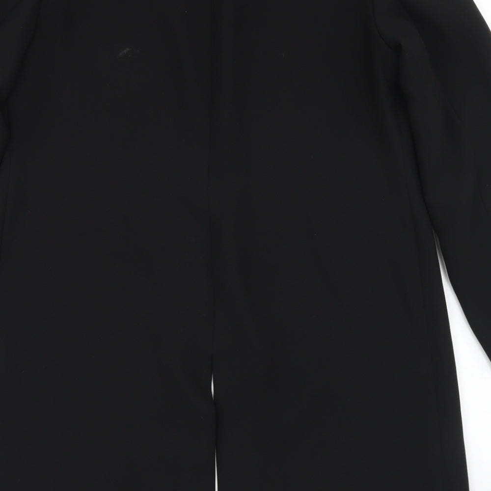Wallis Womens Black   Overcoat Jacket Size 14