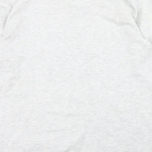 Tatown Womens Grey  Viscose Basic T-Shirt Size S Round Neck