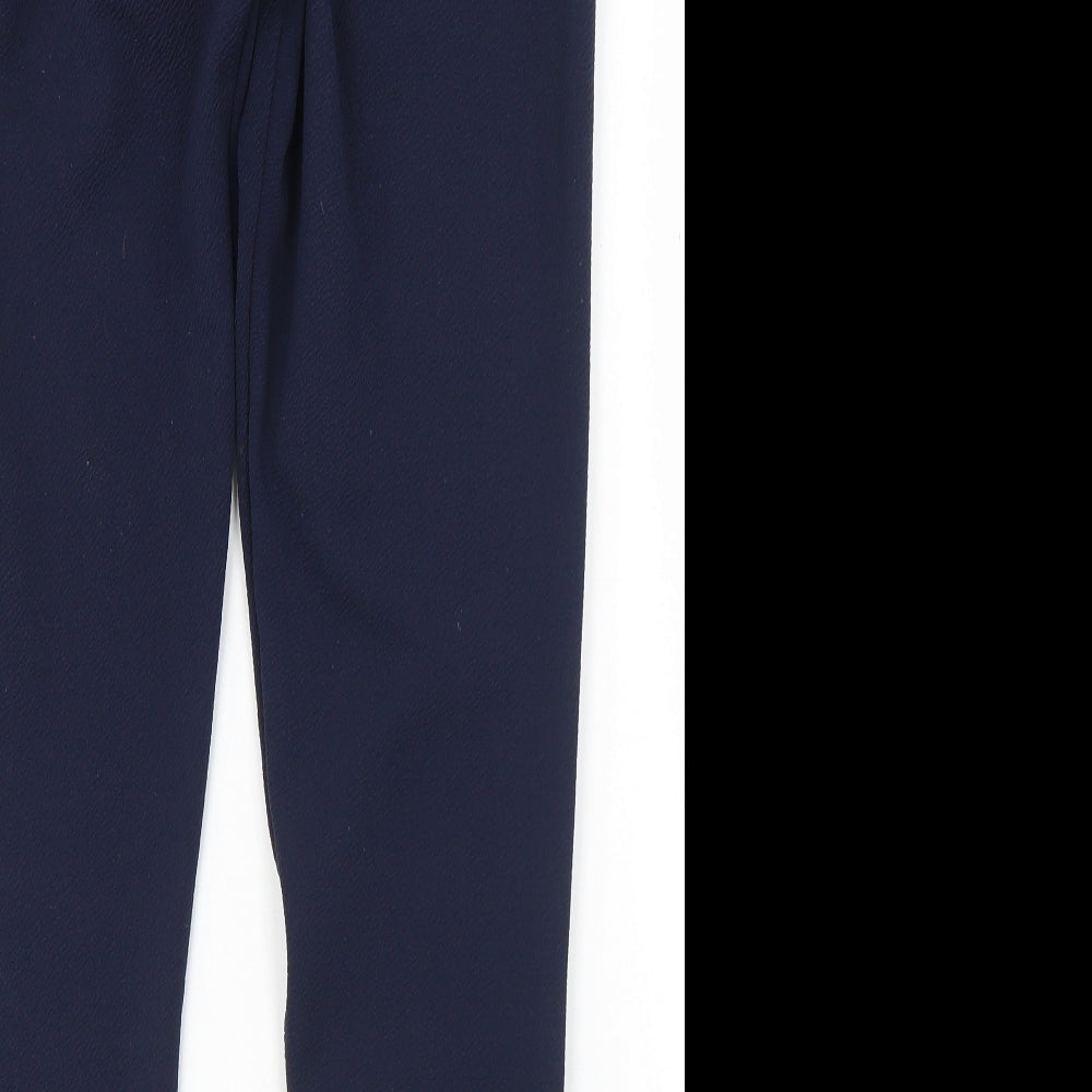 Boohoo Womens Blue  Polyester Dress Pants Trousers Size 12 L26 in Regular