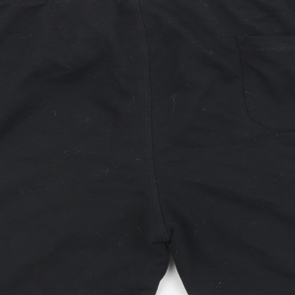 Primark Mens Black  Polyester Sweat Shorts Size 2XL L6 in Regular Drawstring
