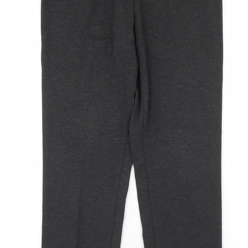 Marks and Spencer Womens Grey  Viscose Dress Pants Trousers Size 10 L28 in Regular