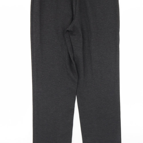Marks and Spencer Womens Grey  Viscose Dress Pants Trousers Size 10 L28 in Regular