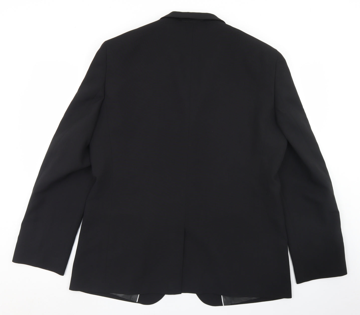 Taylor & Wright Mens Black  Polyester Jacket Blazer Size 44   - Tailored Fit