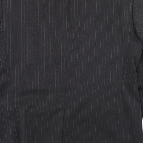 Taylor & Wright Mens Grey Striped Polyester Jacket Blazer Size 44