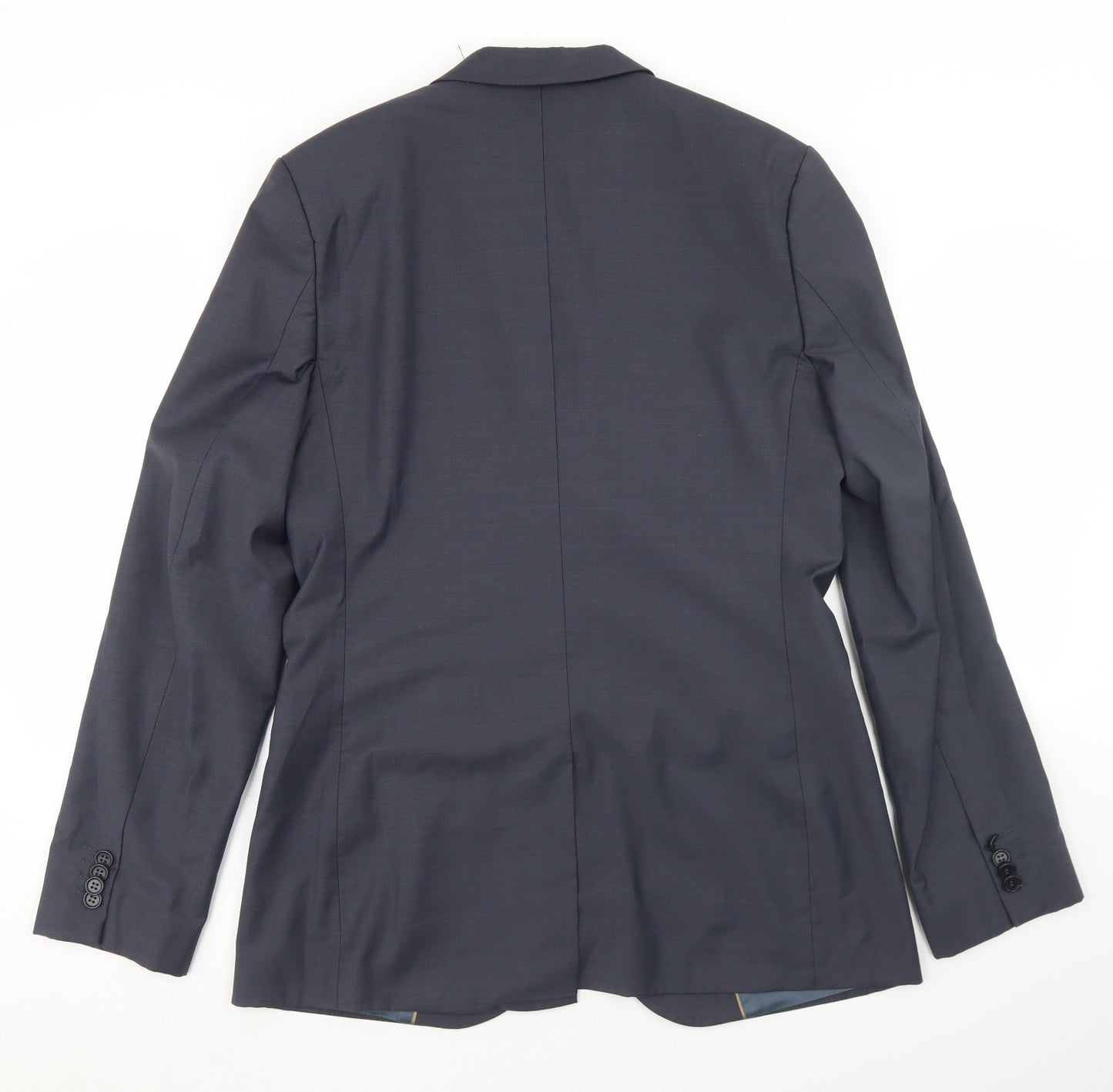 River Island Mens Blue  Polyester Jacket Blazer Size 40