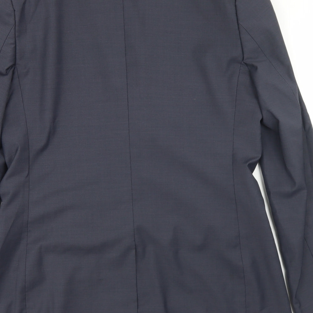 River Island Mens Blue  Polyester Jacket Blazer Size 40