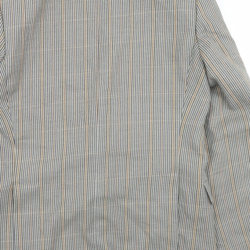 Man International Mens Multicoloured Houndstooth Polyester Jacket Blazer Size 36